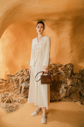Chic and Simple Modern Cheongsam Blazer and Pants